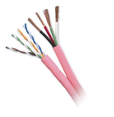 Article 725/800 HOME THEATER CABLES Combination Sound Cables 4 Conductor Speaker Cable + 24/4pr Cat 5e PVC Jackets STR