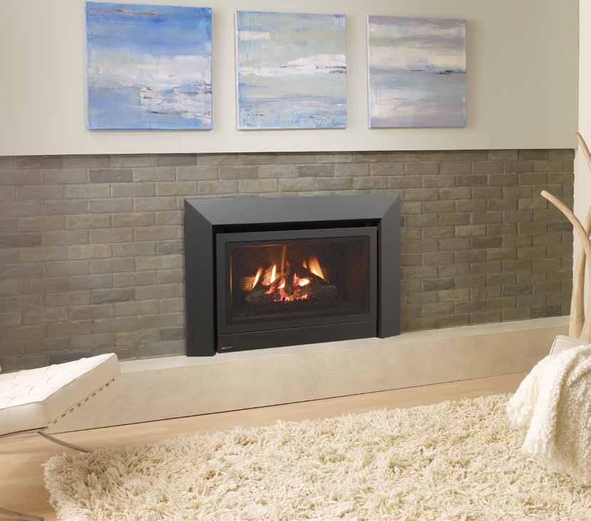 IG-34 gas inbuilt Design to suit your décor The IG-34 gas log inbuilt offers the features of room sealed direct vent technology combined with the unique FireGenie electronic