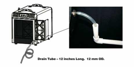 Recommended Gravity Drain Option The WatchDog 900 comes standard with 12 of drain line.