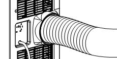 Accessories 1. Exhaust Pipe 2. Adapter 3. Remote control 4. Window Bracket Placement Place the unit on a smooth level floor, and make sure there is a distance of at least 50cms from all objects (fig.