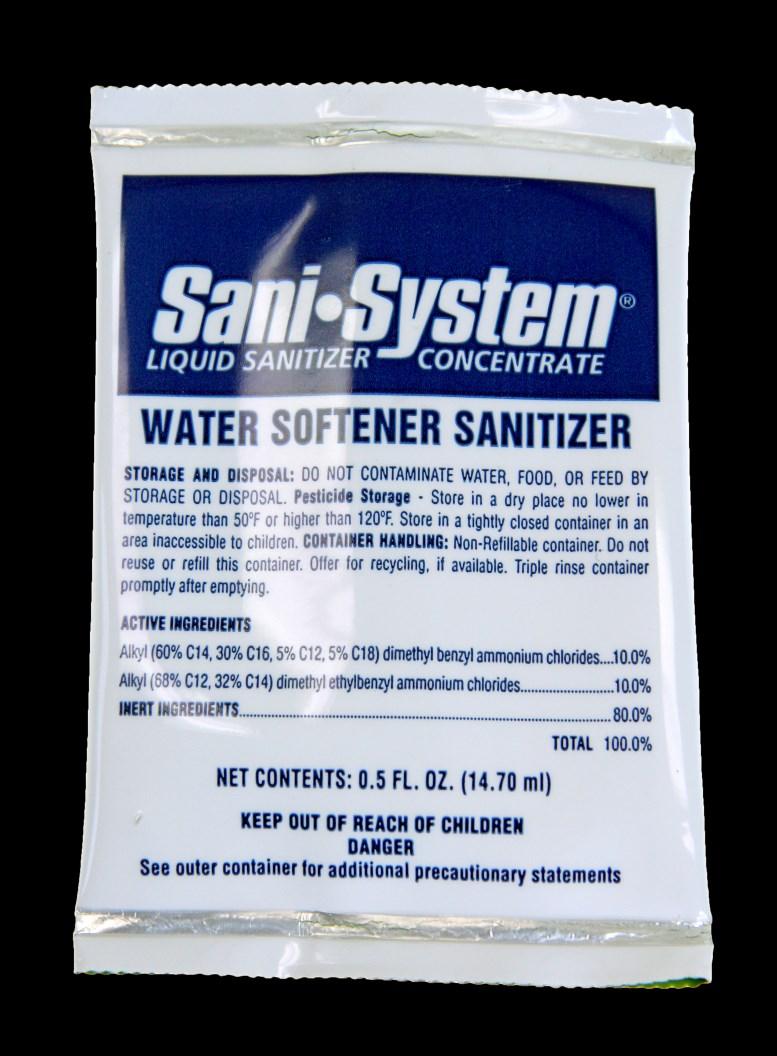28 Sanitizing Procedure Care is taken at the factory to keep your water softener clean and sanitary.