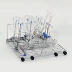 WM 50 washing carts Injection Washing for Pipettes Immersion Washing for Pipettes Multipurpose Injection nozzles C759 lower level, max 48 positions. Minimum pipette lenght 250mm/9.84 and 300mm/11.