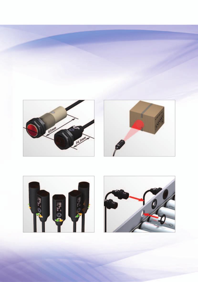 6 Simplicity Omron s compact E3FA series of photoelectric sensors is simple and quick to mount, as well as easy and intuitive to set-up.