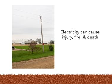 Electricity is a strong invisible force that gives power to machinery, lights, and many other forms of equipment. However, electricity can be very dangerous.