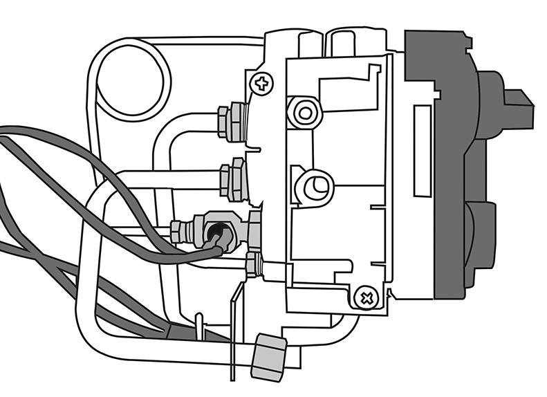 Servicing Instructions - Replacing Parts Thermocouple 6.11 Disconnect the thermocouple from the gas valve. 6.12 Undo the thermocouple nut in the back of the pilot bracket half a turn.