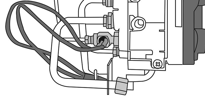 Servicing Instructions - Replacing Parts 10. Magnetic Safety Valve 10.1 Turn the gas supply off at the isolation device. 10.2 Undo the thermocouple connection from the back of the gas valve, see Diagram 17 (A).