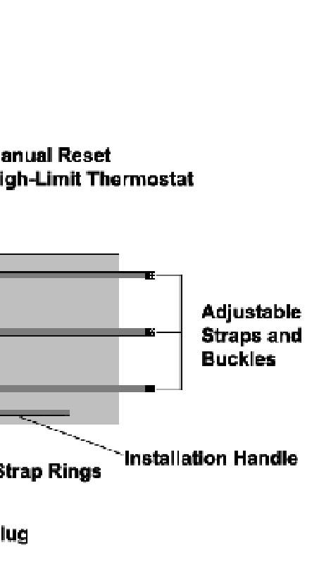 Built-in manual reset high-limit safety thermostat set at 195 F (91 C) for each heat zone Power cord 6 feet (1.