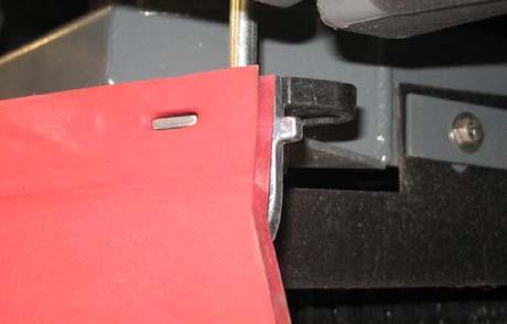 Install the rotated or new rear squeegee blade onto the side squeegee assembly. 7.