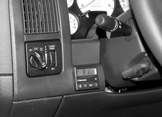 INSTALLATION BLUEHEAT - DODGE RAM 500 / 3500 Timer Installation (General Instructions) DO NOT OVER TIGHTEN MOUNTING SCREW!