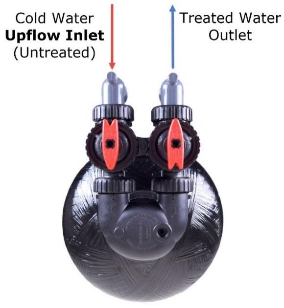 7. NOTE Regarding Teflon tape and pipe sealants: It is OK to use Teflon tape and pipe sealant on the water pipe connector threads, where you attach your pipes or plumbing to the valve.