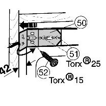 17 (22) to the height of the recess.* Fig. 17 To slide in and align the appliance: u Slide in the appliance.