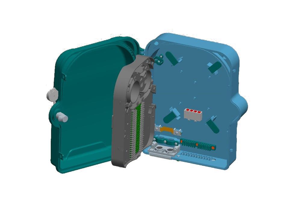 Termination Boxes TB3 24 Fibre Lockable Outdoor FTTH Termination Box A robust ABS IP65 termination box designed to house and manage up to 24 terminated fibres with LC, SC, FC or ST adaptors.