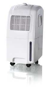 LAF D e h u m i d i f i e r s LAF 10 Compact dehumidifier for smaller premises The LAF 10 is a dehumidifier that lowers the air humidity, while also supplying additional heat to the premises.