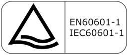 (2002/96/EC) PSU conforms to EN60601-1 & IEC60601-1:2006 CE Mark 3.12.