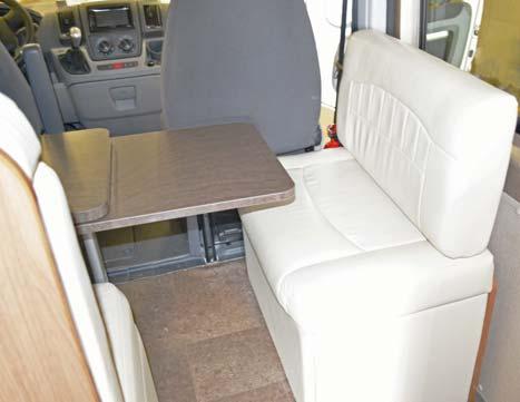 DINETTE/BED CONVERSION (Typical View Your coach may differ in appearance) Dinette and