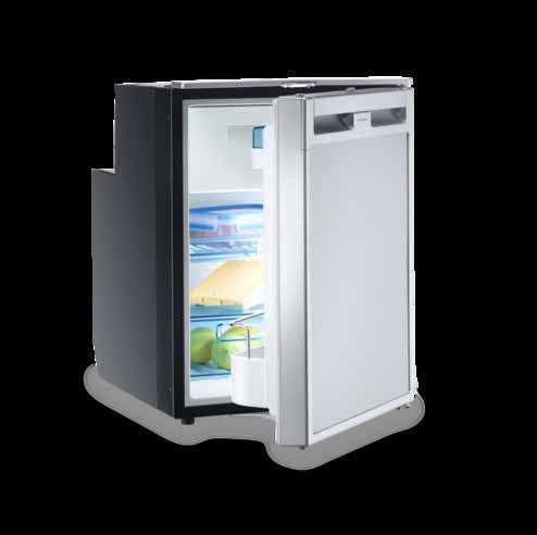 The freezer box can simply be pulled out to make a larger fridge or freezer and the desired temperature manually set.