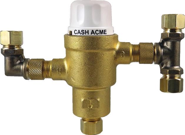 The Heatguard valve also reduces the outlet flow to a trickle in the event of cold water supply failure.