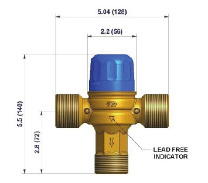 THERMOSTATIC MIXING VALVES HG115 COMMERCIAL, RESIDENTIAL The HG115 LF thermostatic mixing valve offers the same reliable protection of the 110-D, but on a larger scale.