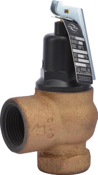 TEMPERATURE & PRESSURE RELIEF VALVES F-95 COMMERCIAL The F-95 Expanded Outlet Pressure Relief Valve offers a complete package of expanded boiler ASME safety relief valves in sizes ranging from 3/4" x