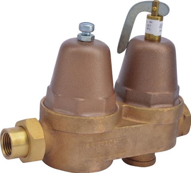 GENERAL PLUMBING & HEATING CBL COMMERCIAL The CBL series hot water boiler dual control valve features an all bronze construction, inbuilt stainless steel strainer screen, neoprene and bronze