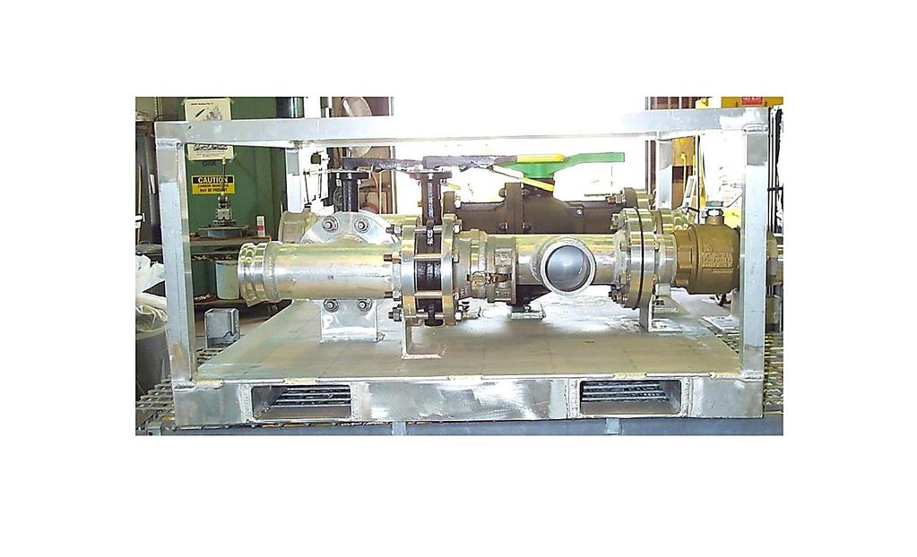 ESSM - HC0001 HOSE CLEANING MANIFOLD PALLET, 43" X 42" X 22" Hose Cleaning Manifold Pallet HC0001 The Hose Cleaning Manifold Pallet HC0001 is connected in-line with oil contaminated hoses, a cleaning
