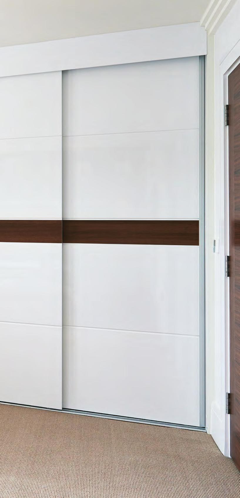 JERICHO SLIDING WARDROBE DOORS The Jericho frameless sliding door is an exciting and stylish statement for any bedroom.