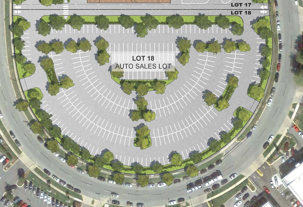 Site Plan No. 820140140, Lot 18 Proposes a parking/storage facility associated with the dealership on 3.