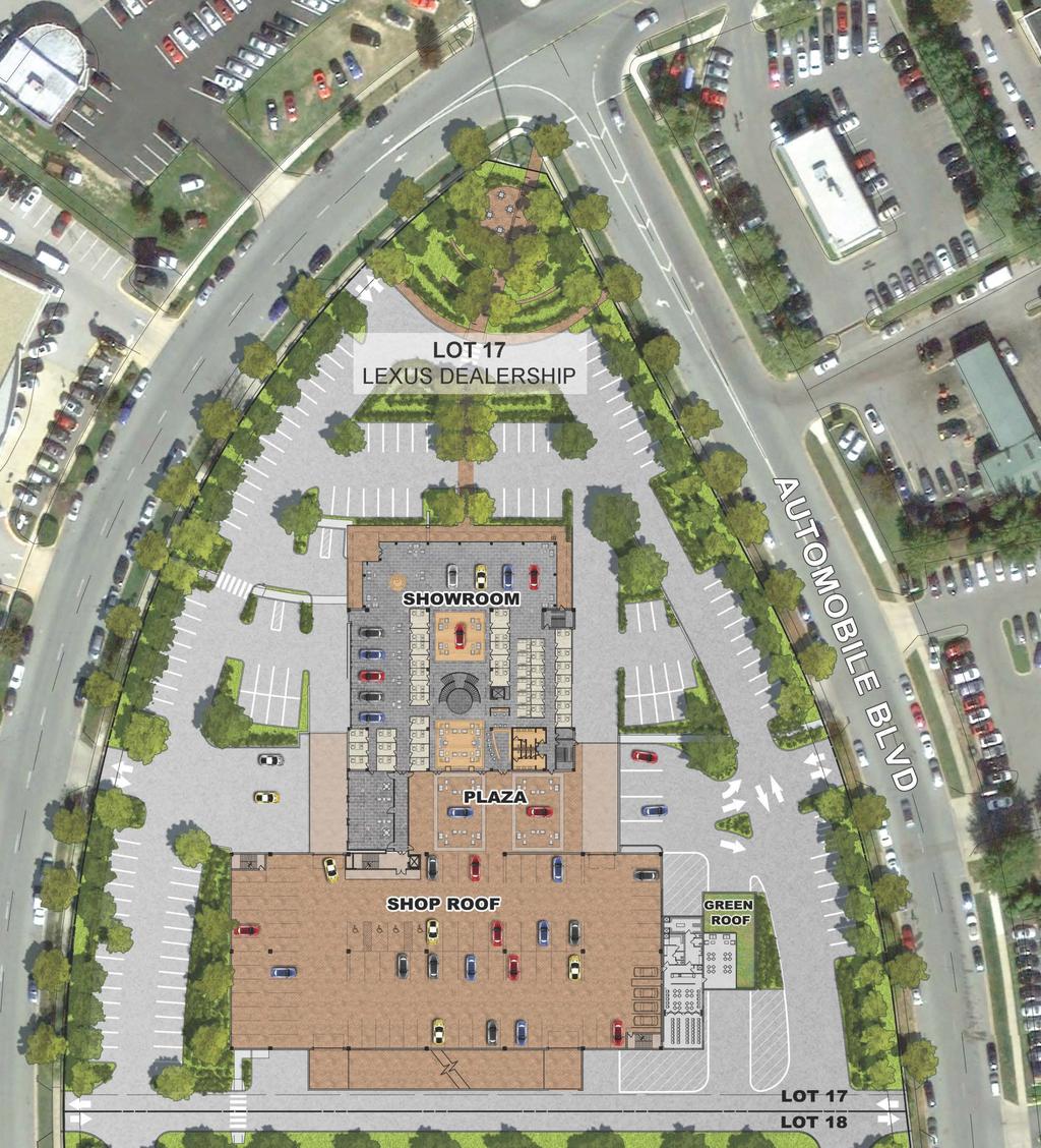 Site Plan No. 820140130, Lot 17 Proposes 85,000 square foot automobile sales and service facility on 4.