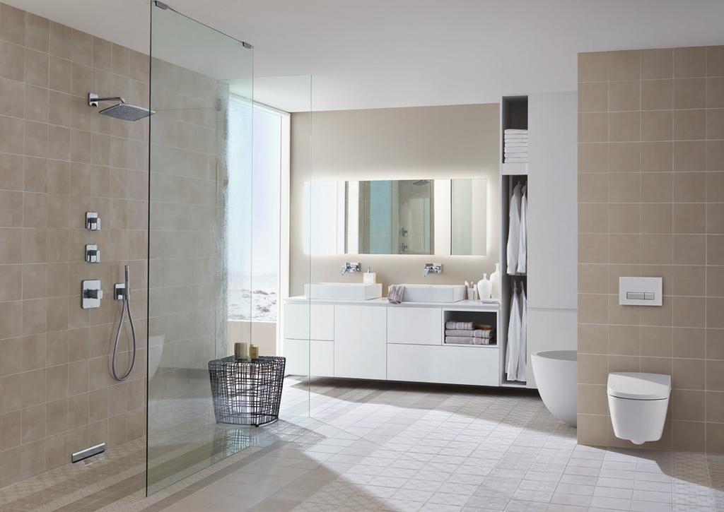 Immaculate design. Smart showering. Clever cleaning. Wet room showers are increasingly popular and thus numerous models are available. Many of them, however, are laborious to maintain and install.