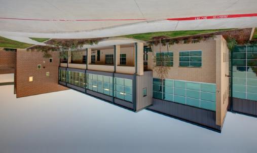 The design and features of the school create a
