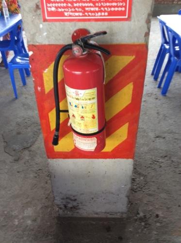extinguishers, are provided throughout the