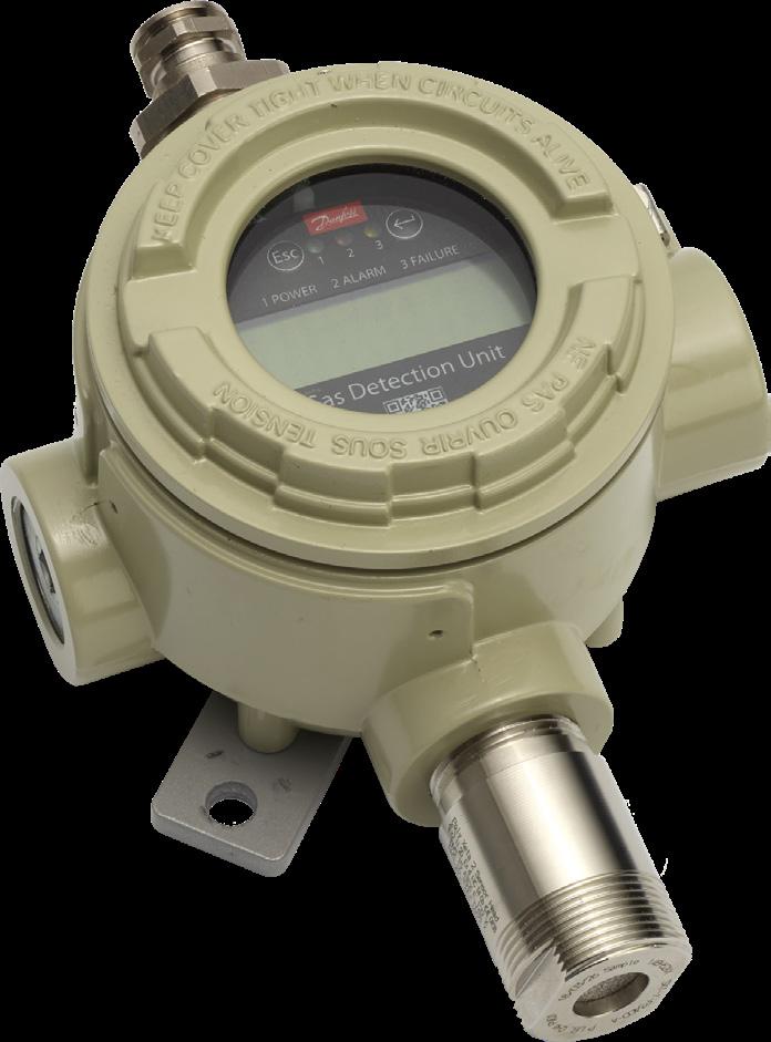 Data sheet Danfoss gas detection unit Type GD Heavy Duty The Heavy Duty gas detection units are used for monitoring and warning of hazardous Ammonia gas concentrations.