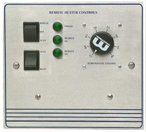 Remote Panel Option The Remote Panel is a device used to control the operation of the heater from a remote location.