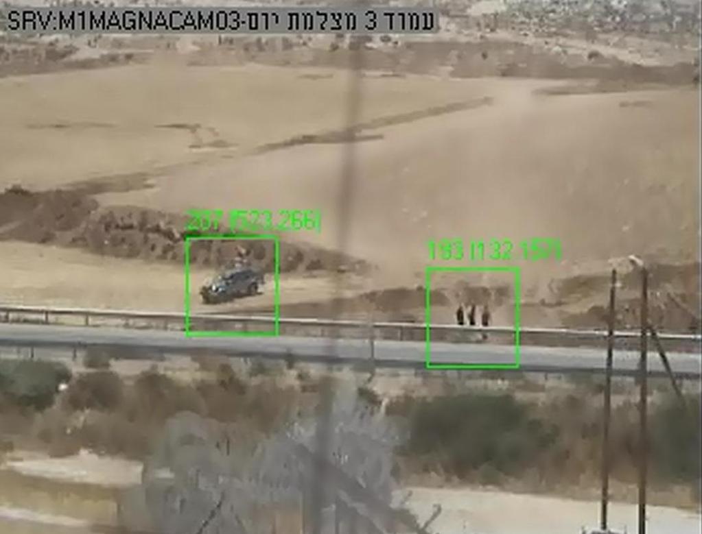 Israeli Borders Installations Car filtered on the