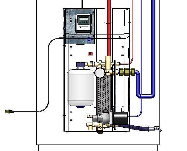 2. Connect to cold mains water supply from bypass valve assembly to heat trap. Sweat connections using lead-free solder. If supply is PEX, use installer-supplied fittings for connection. 3.