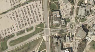 Springett parking lot Huron University
