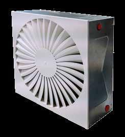 Due to the modulating EC fan, the Mark LDA SWIRL is available for a wide range of air volumes and heating capacities.