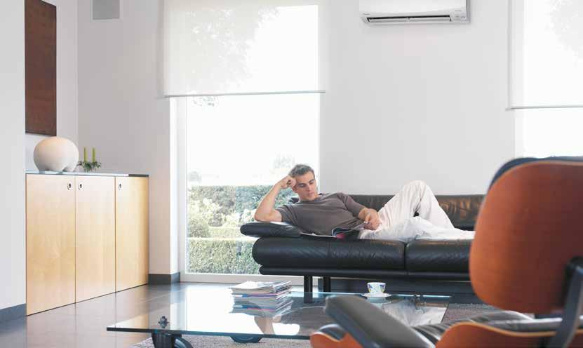 EFFICIENT OPERATION WITH NO FURTHER SETTING Daikin inverter air conditioners automatically operate at low capacity most of the time.