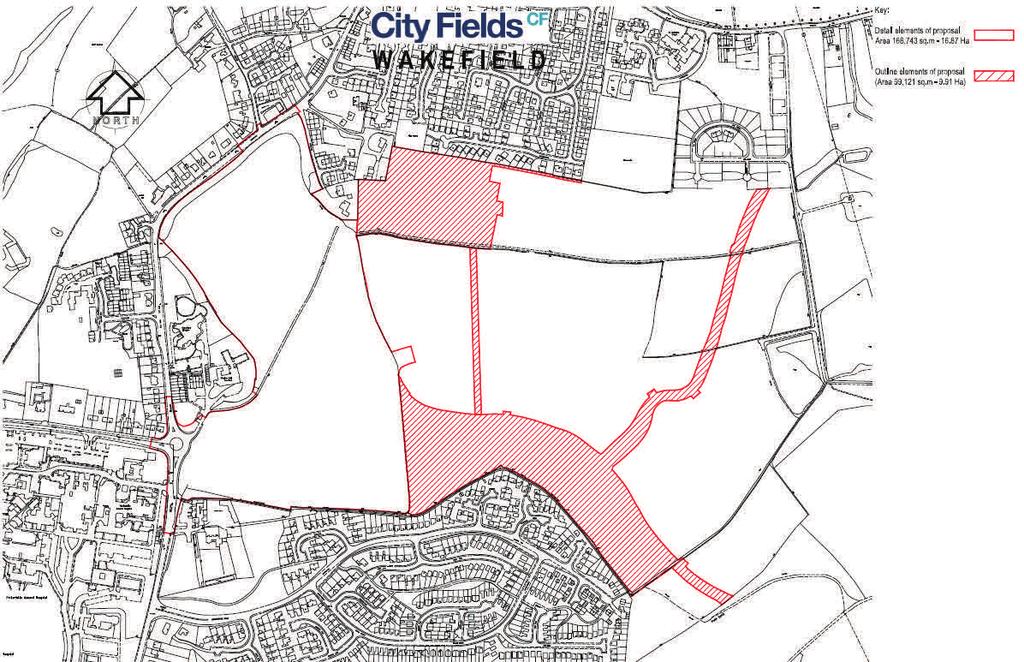 Development Description The planning application is a hybrid with part of the proposals for the site applied for in full and part in outline.