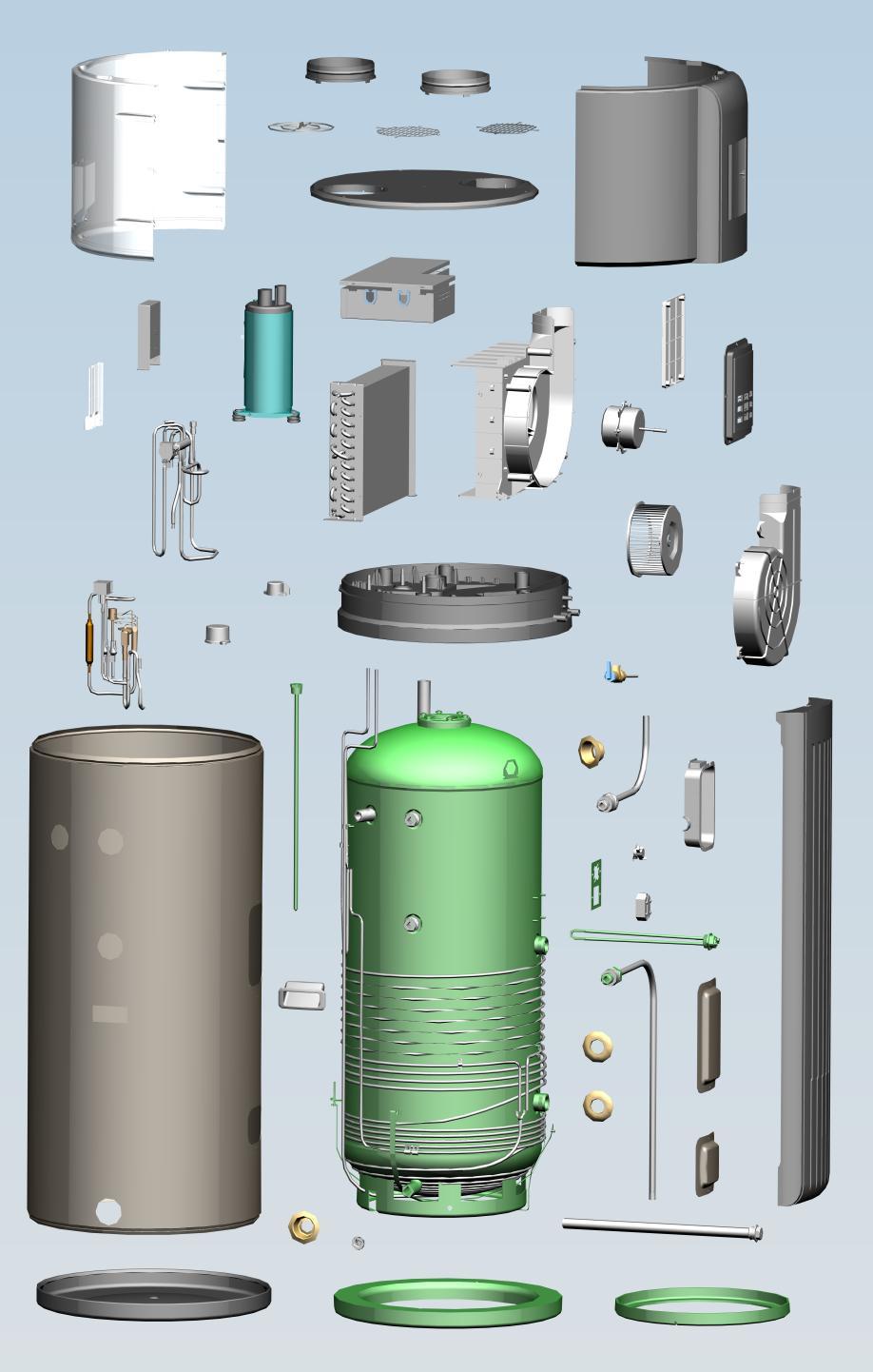 Exploded view of model: SWH-15/190T 1 2 3 4 5 6 7 30 29 28 27 26 8 9 10