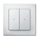 white, Merten M-Plan CONNECT radio push-button, Move, with wall brackets, polar white, Merten M-Smart
