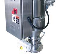 other mechanical powder transfer systems: Provides a dust-free, contained transfer of material Extremely