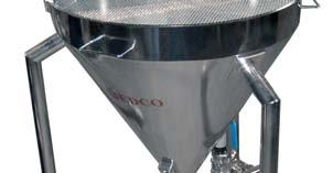 station hopper of any size or configuration to introduce the product into the conveying