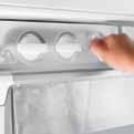 TELESCOIC CRISERS AND FREEZER BINS Telescopic freezer bins and fridge crispers* give the whole family quick and easy access without the effort even when they re full.