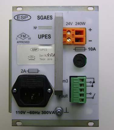Appendix E UPES Power Block / Grounding 6 socket MSTB 2.5-5 5 2 3 4 1 7 1 - Basic power circuit, input 110V, 60Hz. 2 - Safety device power supply of 2А.