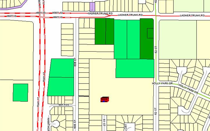 Holly Park Parking Lot and Rain Garden Date Constructed: Fall 2005 Site Location / Description: 62 Street, Ladner, British Columbia.