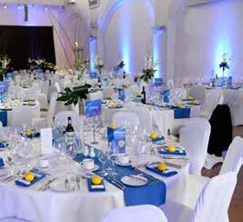 and atmosphere. The Great Hall holds up to 200 guests for a formal dinner and up to 400 theatre style.