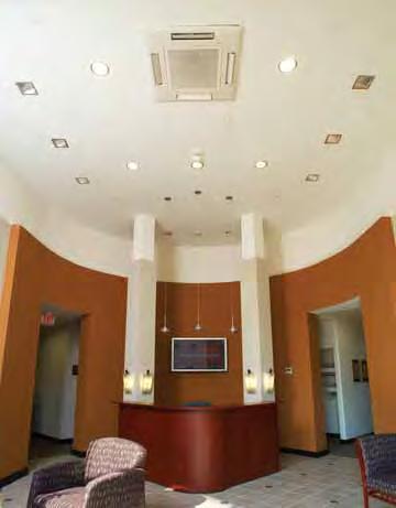 CEILING-RECESSED CASSETTE FOUR-WAY AIRFLOW PLFY Customize the airflow pattern to meet your needs.