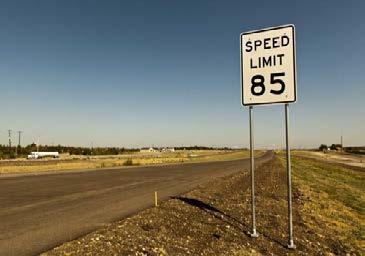 direction Non-tolled Discontinuous Frontage Roads Asphalt 85 mph speed
