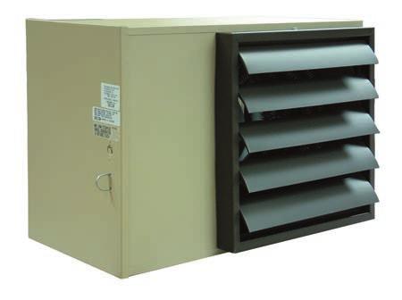 UH Series Horizontal Fan Forced Unit Heater 12 3.3 KW THROUGH 48 KW HORIZONTAL DISCHARGE SUSPENDED FAN FORCED UNIT HEATERS AVAILABLE IN 1 OR 3 PHASE FOR ALL STANDARD VOLTAGES FROM V TO 480V.